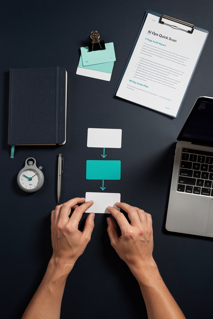 Seiri Studio AI Ops Quick Scan diagnostic session - professional AI operations consulting for small marketing agencies
